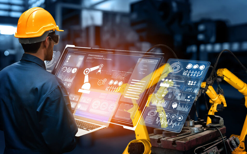 AI technology 2024 : Challenges and Opportunities Man working with machines 1